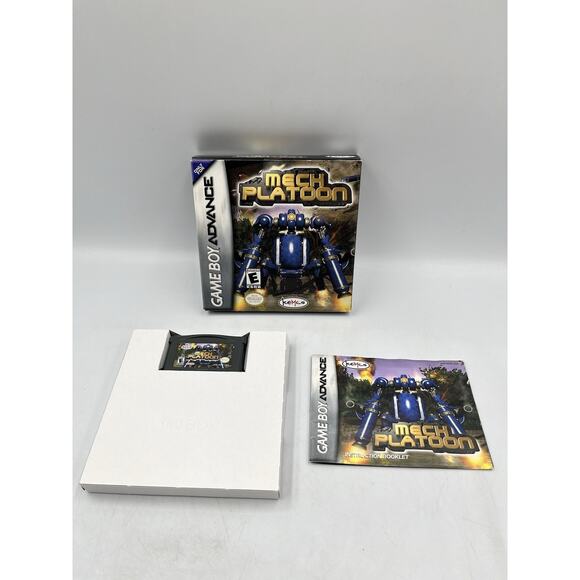 Mech Platoon GBA Game Boy Advance Complete CIB Very Good Condition! NICE! - Picture 1 of 14